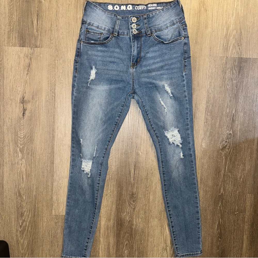 S.O.N.G Curvy High Rise Skinny Ankle Women's Jeans size 7/28